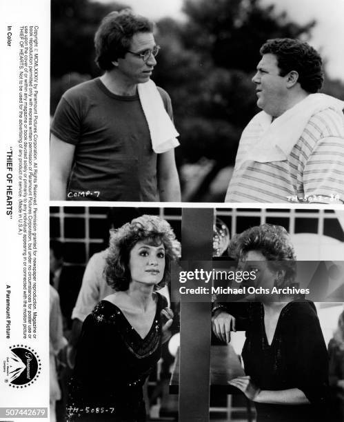 John Getz gets advice from George Wendt , Barbara Williams and Christine Ebersole go out in a scene from the Paramount Pictures movie "Thief of...