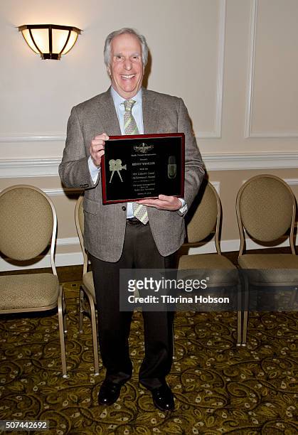 Henry Winkler attends the Pacific Pioneer Broadcasters Lifetime Achievement Awards Ceremony for Henry Winkler at Sportsmens Lodge on January 29, 2016...