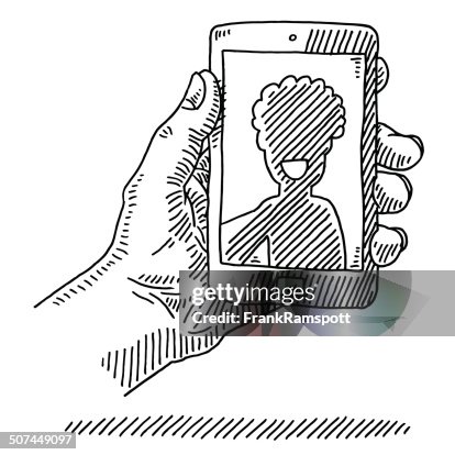 Smart Phone Speech Bubble Drawing Smart Phone Speech Bubble Drawing
