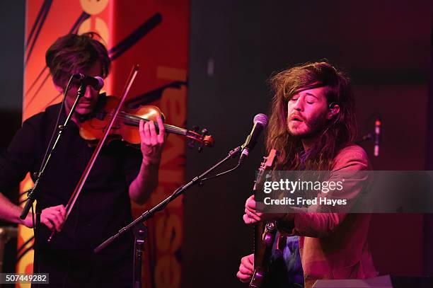 Other Lives performs at the ASCAP Music Cafe during the 2016 Sundance Film Festival at Sundance ASCAP Music Cafe on January 29, 2016 in Park City,...