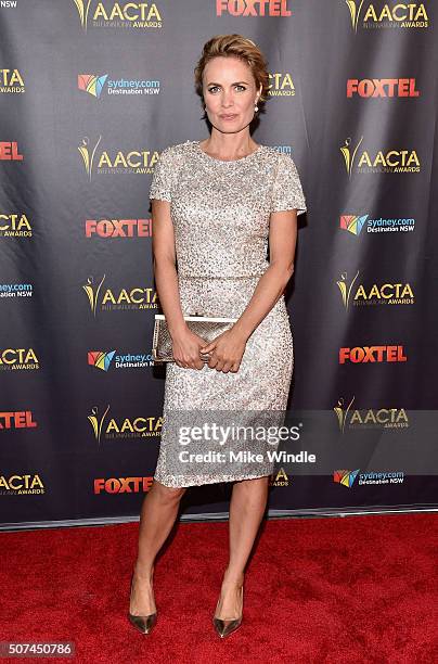 Actress Radha Mitchell attends the 5th AACTA International Awards at Avalon Hollywood on January 29, 2016 in Los Angeles, United States.