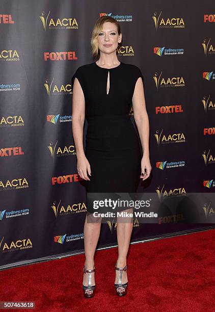 Actress Anna Torv attends the 5th AACTA International Awards at Avalon Hollywood on January 29, 2016 in Los Angeles, California, United States.