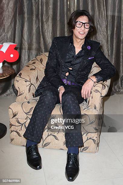 Former Japanese male adult video actor Taka Kato receives an interview on January 29, 2016 in Taipei, Taiwan of China.