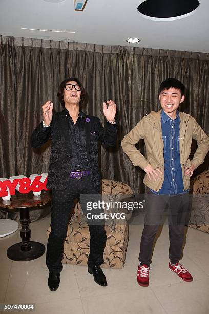 Former Japanese male adult video actor Taka Kato receives an interview on January 29, 2016 in Taipei, Taiwan of China.