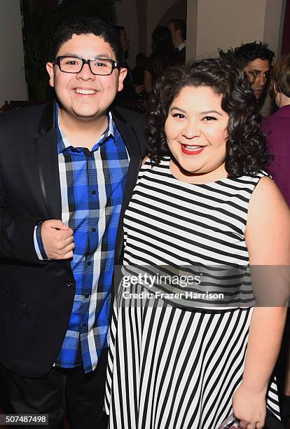 Actor Rico Rodriguez and actress Raini Rodriguez attend Entertainment Weekly Celebration Honoring The Screen Actors Guild Awards Nominees presented...