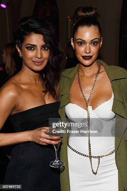 Actress Priyanka Chopra and actress Anabelle Acosta attend Entertainment Weekly Celebration Honoring The Screen Actors Guild Awards Nominees...