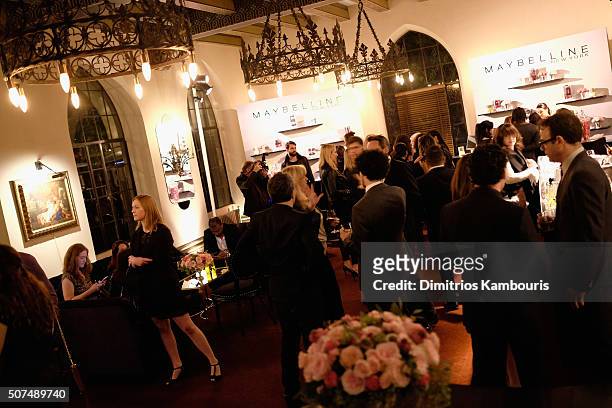 Guests attend Entertainment Weekly Celebration Honoring The Screen Actors Guild Awards Nominees presented by Maybelline at Chateau Marmont In Los...