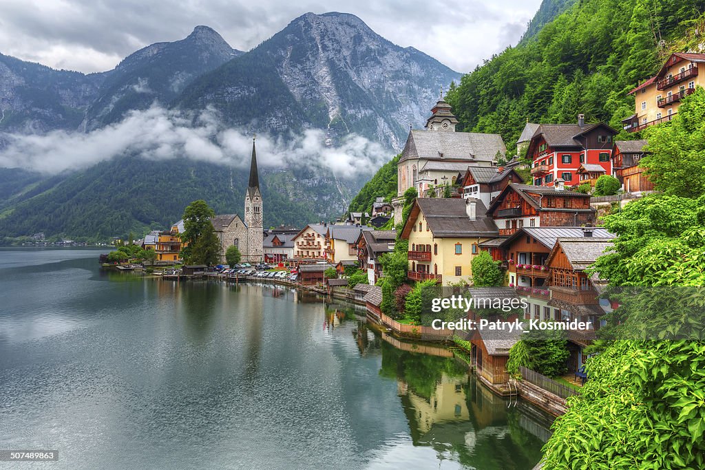 Hallstatt village in Österreich