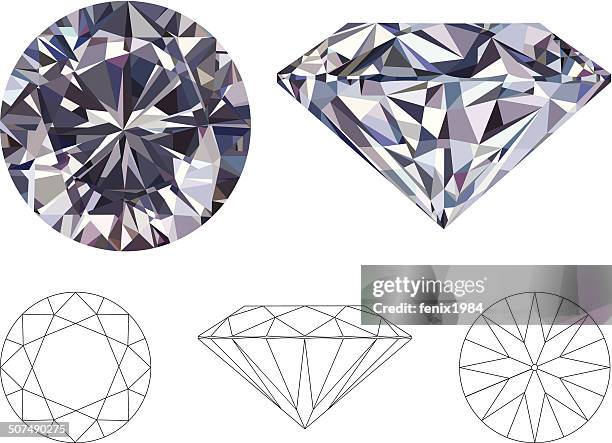 diamond - diamant stock illustrations