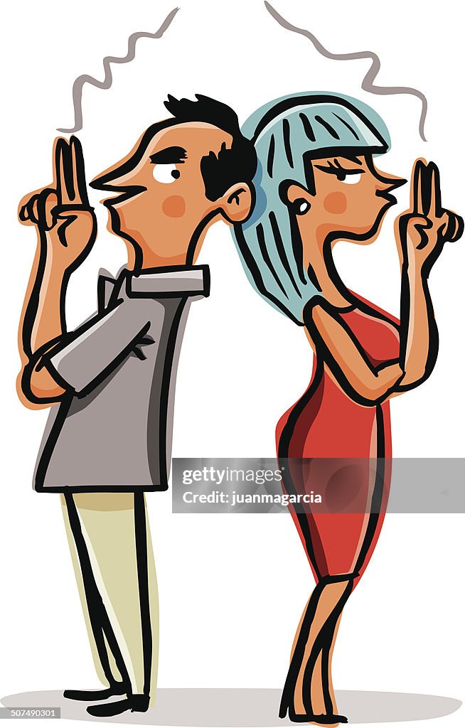 Couple with relationship difficulties.