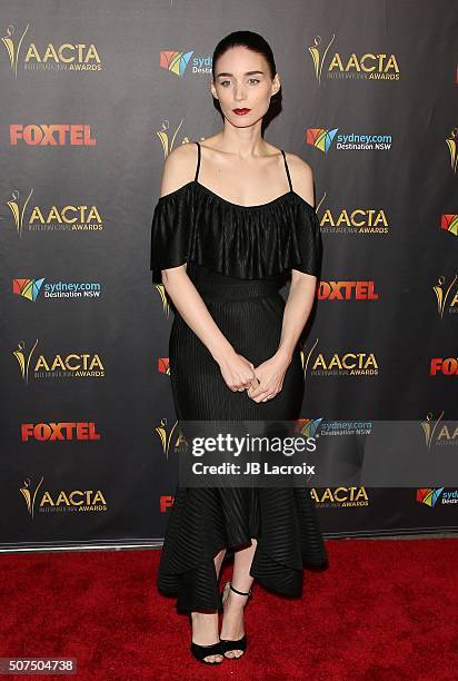 Actress Rooney Mara attends the 5th AACTA International Awards at Avalon Hollywood on January 29, 2016 in Los Angeles, California, United States.