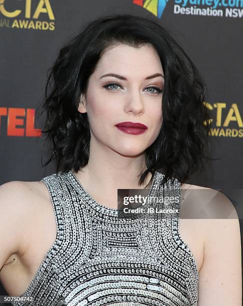 Jessica De Gouw attends the 5th AACTA International Awards at Avalon Hollywood on January 29, 2016 in Los Angeles, California, United States.