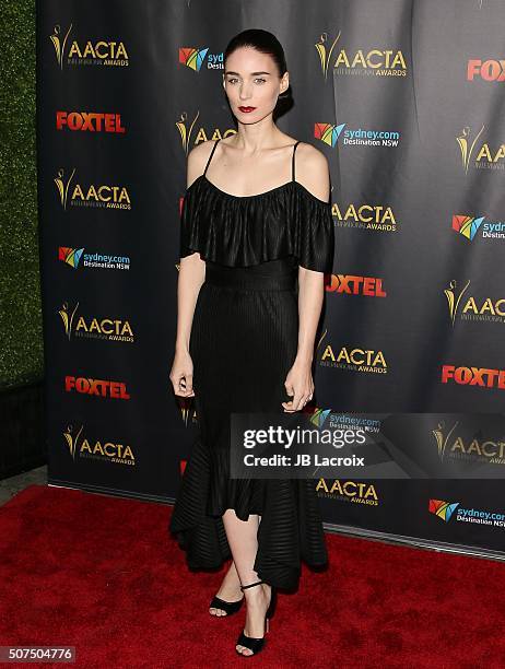 Actress Rooney Mara attends the 5th AACTA International Awards at Avalon Hollywood on January 29, 2016 in Los Angeles, California, United States.
