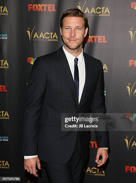 Luke Bracey attends the 5th AACTA International Awards at Avalon Hollywood on January 29, 2016 in Los Angeles, California, United States.