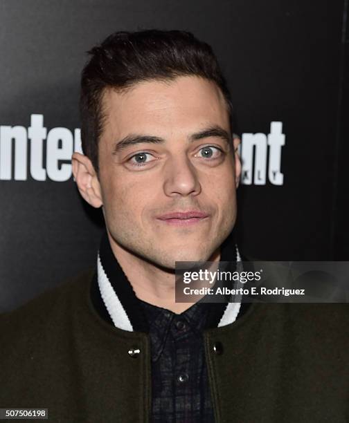 Actor Rami Malek attends Entertainment Weekly's celebration honoring THe Screen Actors Guild presented by Maybeline at Chateau Marmont on January 29,...