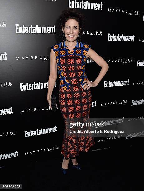 Actress Lisa Edelstein attends Entertainment Weekly's celebration honoring THe Screen Actors Guild presented by Maybeline at Chateau Marmont on...