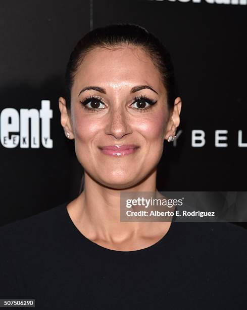 Actress Angelique Cabral attends Entertainment Weekly's celebration honoring THe Screen Actors Guild presented by Maybeline at Chateau Marmont on...