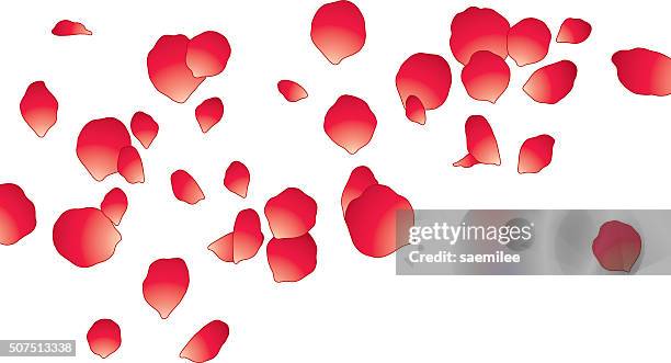 hintergrund der roten rosenblättern - blütenblatt stock-grafiken, -clipart, -cartoons und -symbole