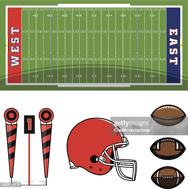 football vector pack - first down american football stock illustrations