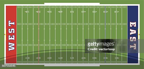 football field vector - american football field stock illustrations