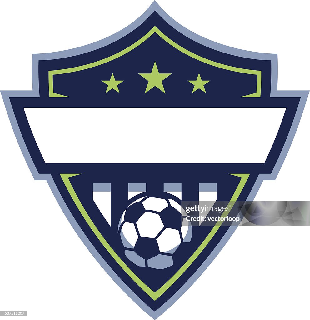 Tarjeta logotipo de fútbol