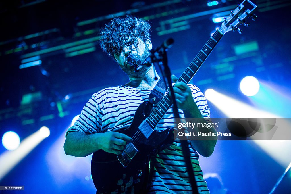 Yannis Philippakis of Foals performs live at Fabrique. Foals...