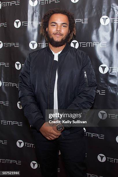 Connor Cruise arrives at Temple Nightclub on January 29, 2016 in San Francisco, California.