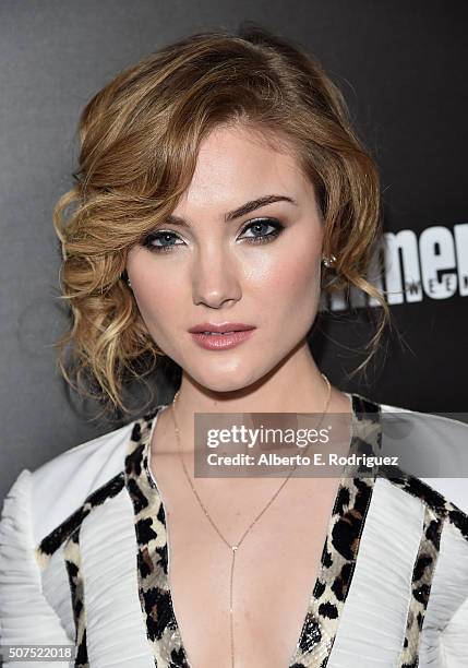 Actress Skyler Samuels attends Entertainment Weekly's celebration honoring THe Screen Actors Guild presented by Maybeline at Chateau Marmont on...