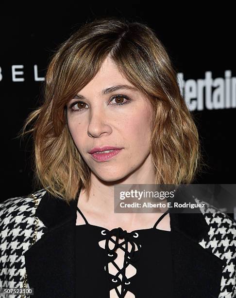 Actress Carrie Brownstein attends Entertainment Weekly's celebration honoring THe Screen Actors Guild presented by Maybeline at Chateau Marmont on...