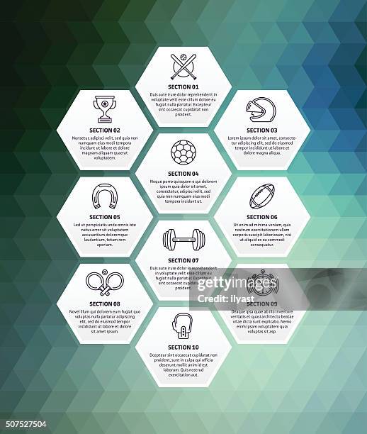 sports infographic abstract background - baseball font stock illustrations