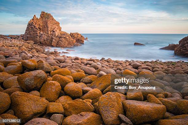 the pinnacles rock of phillip island, australia. - phillip island stock pictures, royalty-free photos & images