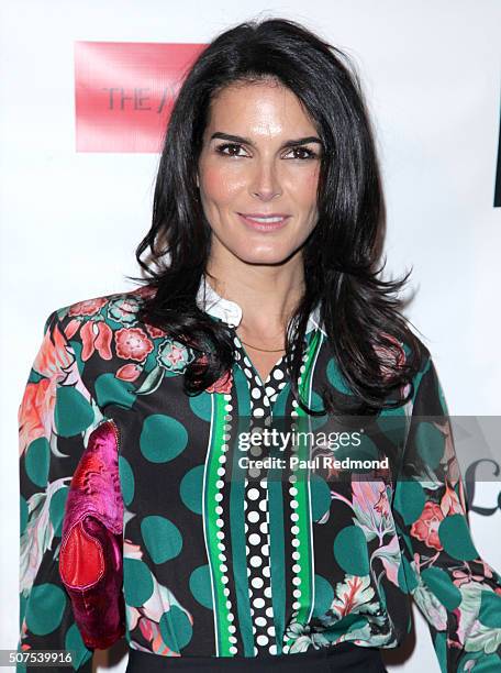 Actress Angie Harmon attends An Evening With Author Of "The Woman Code" Sophia A. Nelson hosted by Angie Harmon at City Club Los Angeles on January...