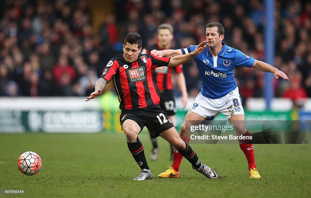 Portsmouth v AFC Bournemouth - The Emirates FA Cup Fourth Round