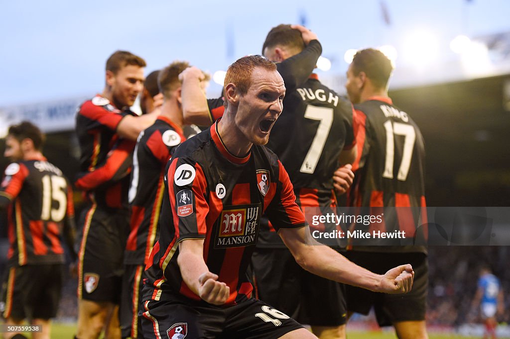 Portsmouth v AFC Bournemouth - The Emirates FA Cup Fourth Round