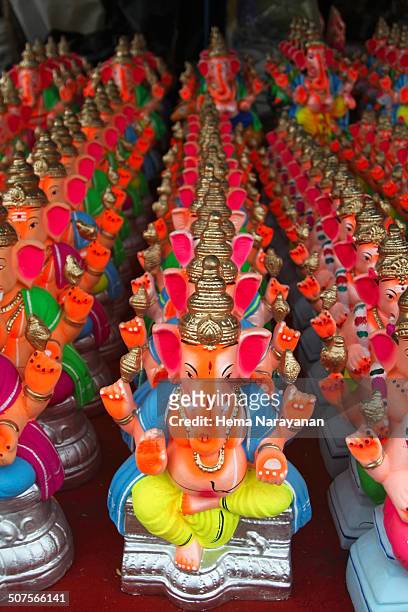 stacks of ganesha idola - hema narayanan stock pictures, royalty-free photos & images