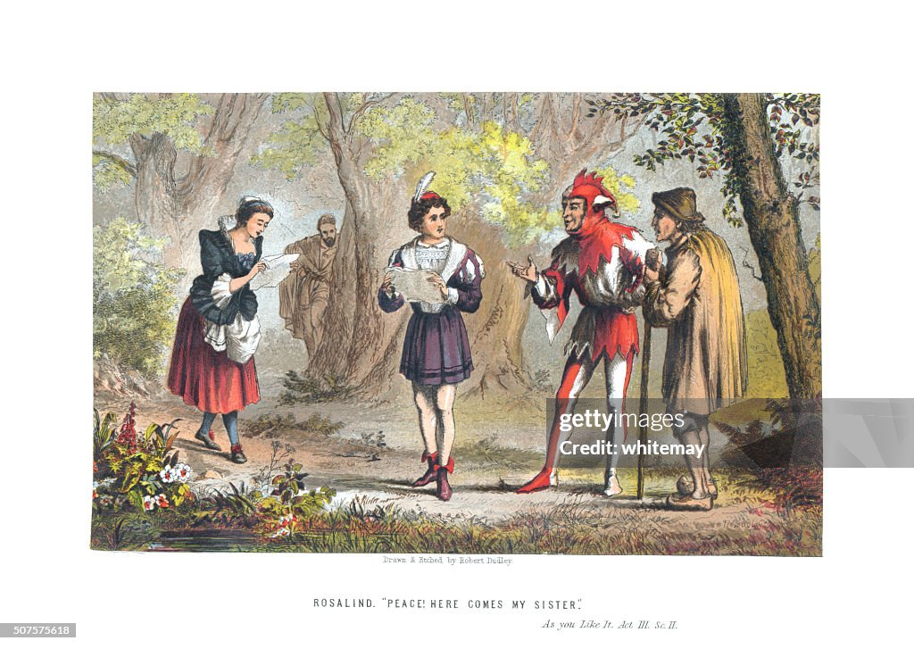 Scene from 'As You Like It' Act 3 Scene 2