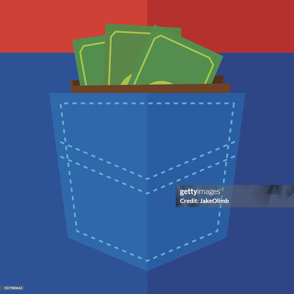 Tasche von Geld