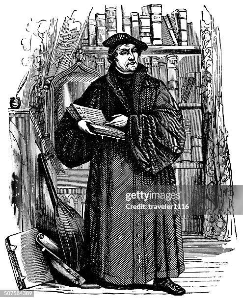 martin luther - martin luther reformation luther stock illustrations