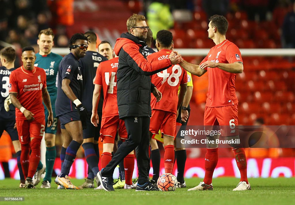 Liverpool v West Ham United - The Emirates FA Cup Fourth Round