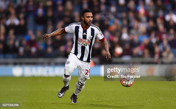 Stephane Sessegnon of West Bromwich Albion in action during The Emirates FA Cup Fourth Round match between West Bromwich Albion and Peterborough...