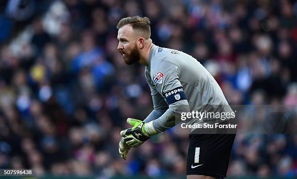 Ben Alnwick of Peterborough United in action during The Emirates FA Cup Fourth Round match between West Bromwich Albion and Peterborough United at...