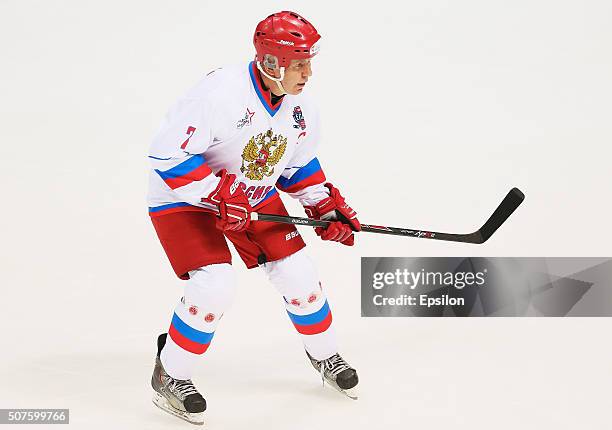 Vyacheslav Fetisov during final match of League of Legends of World Hockey between Russia and Czech Republic at VTB - the Ice arena on January 30,...