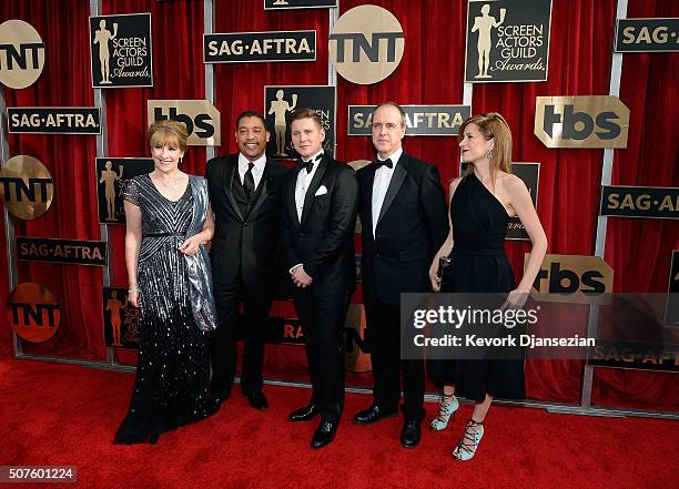 Actress Phyllis Logan, SAG-AFTRA Executive Director David White, actors Allen Leech, Kevin Doyle and Raquel Cassidy attend the 22nd Annual Screen...