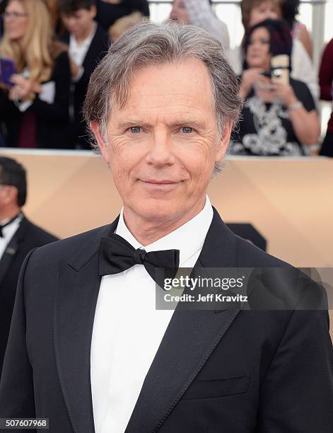 Actor Bruce Greenwood attends the 22nd Annual Screen Actors Guild Awards at The Shrine Auditorium on January 30, 2016 in Los Angeles, California.