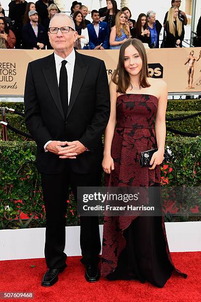 Actor Ed O'Neill and Sophia O'Neill attend the 22nd Annual Screen Actors Guild Awards at The Shrine Auditorium on January 30, 2016 in Los Angeles,...