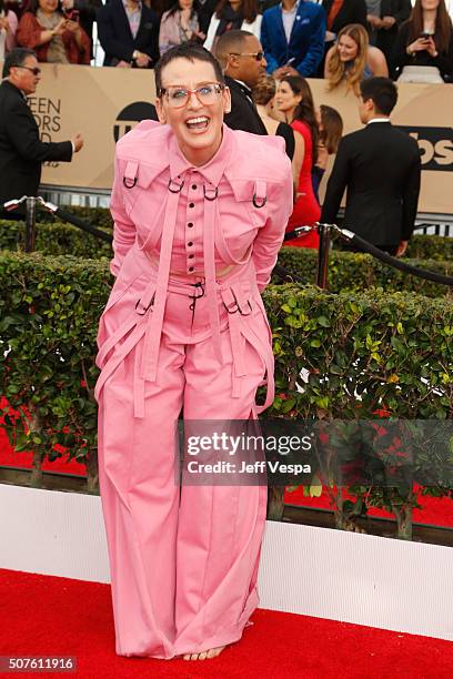 Actress Lori Petty attends the 22nd Annual Screen Actors Guild Awards at The Shrine Auditorium on January 30, 2016 in Los Angeles, California.