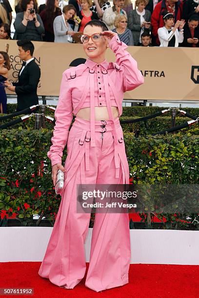 Actress Lori Petty attends the 22nd Annual Screen Actors Guild Awards at The Shrine Auditorium on January 30, 2016 in Los Angeles, California.