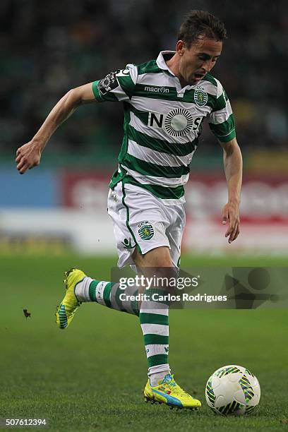 Sporting's defender Joao Pereira during the match between Sporting CP and A Academica de Coimbra for the Portuguese Primeira Liga at Jose Alvalade...