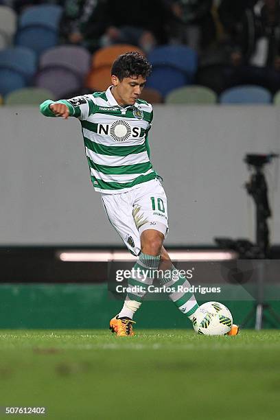 Sporting's forward Fredy Montero during the match between Sporting CP and A Academica de Coimbra for the Portuguese Primeira Liga at Jose Alvalade...