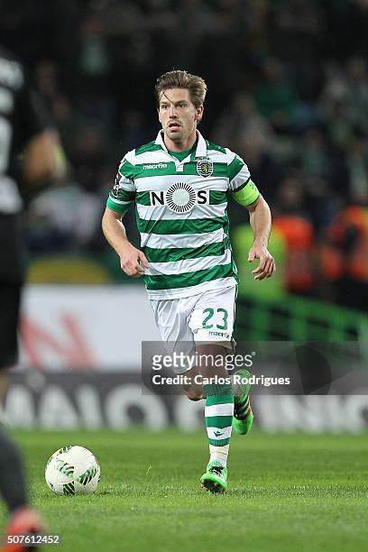 Sporting's midfielder Adrien Silva during the match between Sporting CP and A Academica de Coimbra for the Portuguese Primeira Liga at Jose Alvalade...